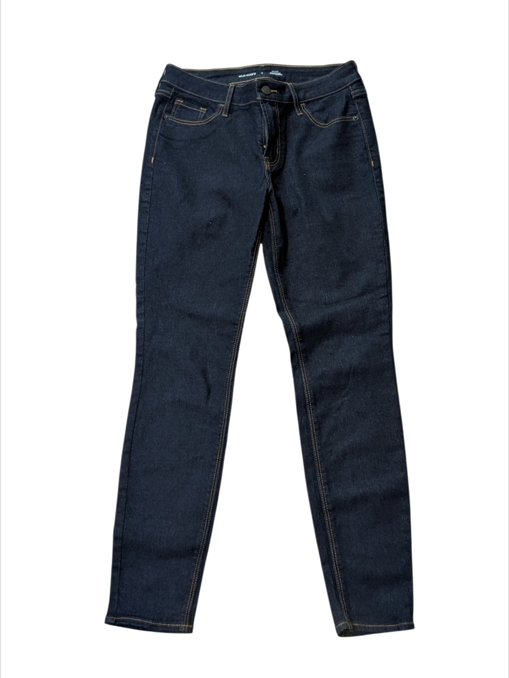 Old Navy Mid-Rise Dark Blue Women's Jeans